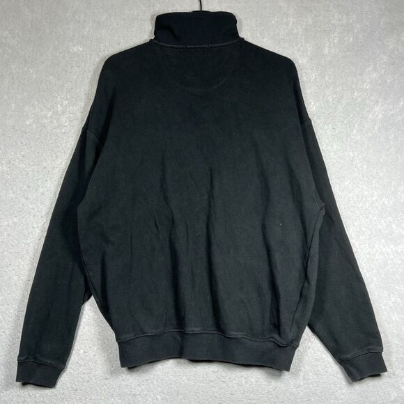 TOMMY BAHAMA RELAX Tobago 1/4 Zip Pullover Sweater Men’s Small Black Long Sleeve - Picture 9 of 14